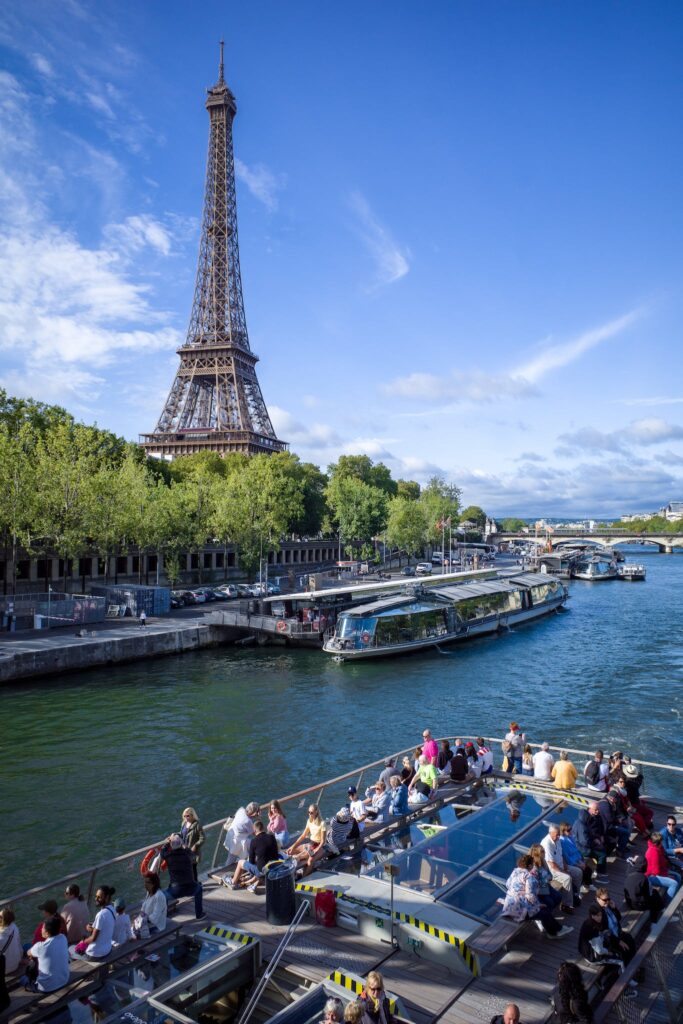Eiffel Tower by the Seine river