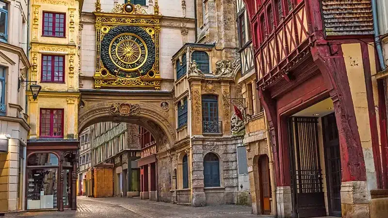 Rouen old town day trip from Paris — half-timbered houses and cathedral