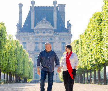 Romantic travel in France