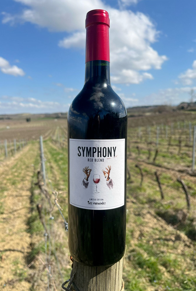 les frenchies wine red