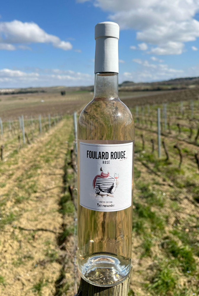 les frenchies wine rose