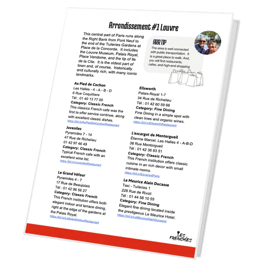 FRENCHIES GUIDE RESTAURANTS 2024