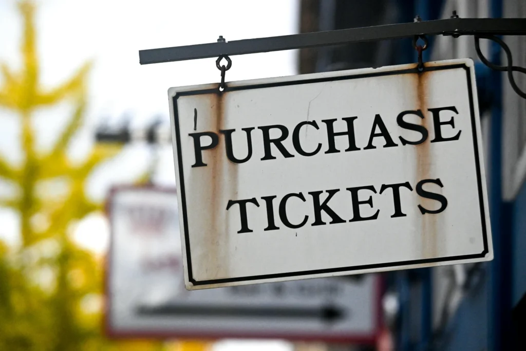 Ticket sign