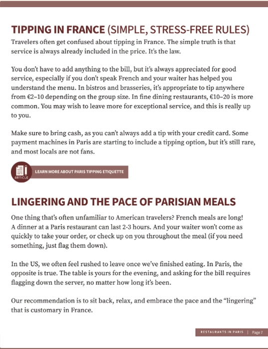 The 125 Best Restaurants in Paris ($15) 5 best paris restaurants guide les frenchies table of content 2