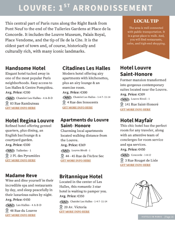 The 125 Best Hotels in Paris ($10) 3 paris best hotels guide listing les frenchies