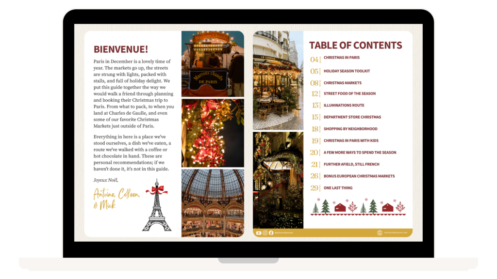 Christmas in Paris Guide 1 Christmas in Paris downloadable guide to paris